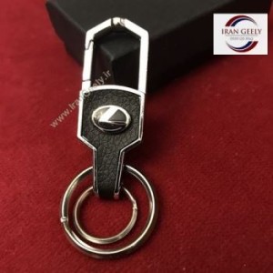 لاکچری چرم و استیل + ۲ حلقه و آویز