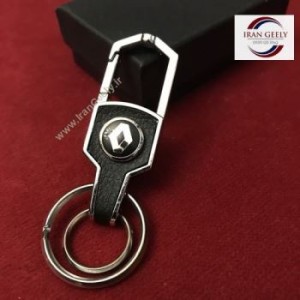 لاکچری چرم و استیل + ۲ حلقه و آویز