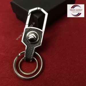 لاکچری چرم و استیل + ۲ حلقه و آویز