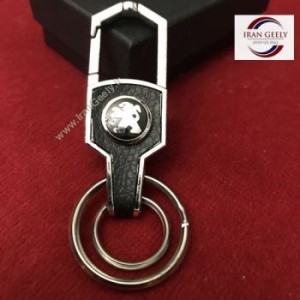 لاکچری چرم و استیل + ۲ حلقه و آویز پژو