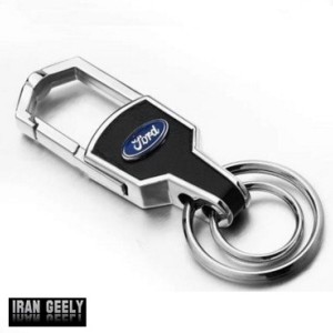 لاکچری چرم و استیل + ۲ حلقه و آویز