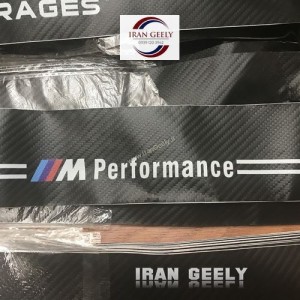 کاور سپر عقب طرح چرم کربن با لوگو خودرو