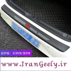 کاور سپر عقب طرح چرم کربن با لوگو خودرو تویوتا - قیمت ویژه