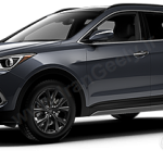 کفپوش سه بعدی فابریک Santafe ix45  2017 - 2018