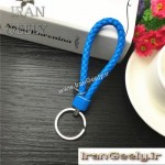 جا کلیدی چرم بافته - تک رنگ