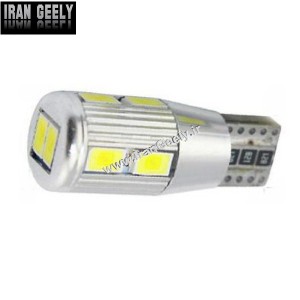 ۲عدد لامپ دارای ۱۰ اس ام دی جدید T10-10SMD-5630-CANBUS سفید
