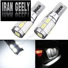 ۲عدد لامپ دارای ۱۰ اس ام دی جدید T10-10SMD-5630-CANBUS سفید