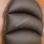 بالش چرمی کنسول وسط-قهوه ای