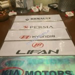 یک جفت پارکابی شیشه ای برچسبی رنو