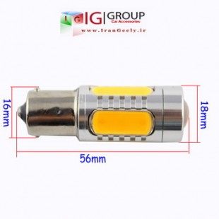 یک جفت لامپ کریستالی زرد 9 SMD