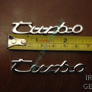 یک جفت TURBO Metal Italic Badges