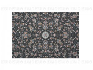 فرش پاتریس طرح افشان سی گل رنگ طوسی 1500 شانه