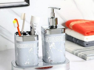 جای مایع و جای مسواک رزمن پلاستیک