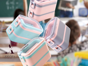 لانچ باکس دو طبقه آلیس آنکسیا پلاستیک 103