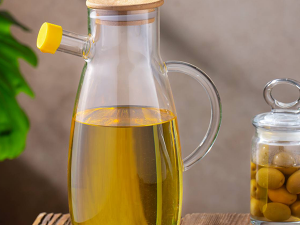 ظرف روغن ریز پیرکس مانیا پلاستیک 1 لیتری