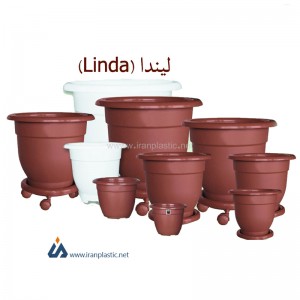 فروش عمده گلدان پلاستیکی لیندا گلسرخ