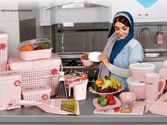 سرويس جهزيه عروس ٧٠ پارچه دنيز هوم کت پلاستیک