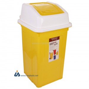 سطل زباله 60 لیتری درب بادبزنی ماهینی
