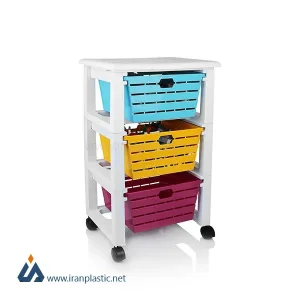 جای پیاز و سیب زمینی کابان سه طبقه زیباسازان پلاستیک کد 37004