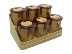 جای ادویه گرد پایه دار بیتا پلاستیک