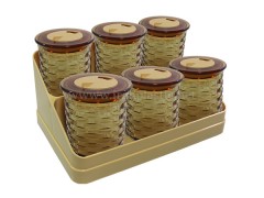 جای ادویه حصیری پایه دار بیتا پلاستیک