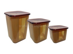 بانکه حبوبات چهارگوش سه سایز بیتا پلاستیک