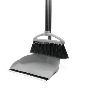 جارو و خاک انداز دسته بلند کلبه پلاستیک