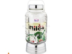 کلمن نگین دار شیشه ای نیلوفر