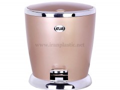 سطل پدالی متالیک اطلس پلاستیک