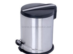 سطل پدالی استیل اطلس پلاستیک
