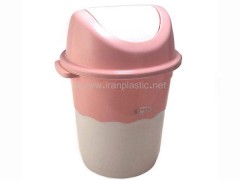 سطل زباله بادبزنی دو رنگ سلمان پلاستیک