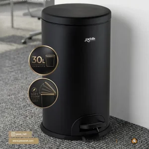 سطل 30 لیتری تمام استیل مشکی متالیس
