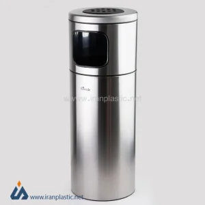 سطل زباله استیل زیر سیگاری دار متالیس