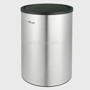 سطل زباله استیل 20 لیتری در بادبزنی متالیس