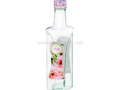 بطری ریور درب گلدار بلور نیلوفر