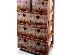 دراور 2XL صادراتی طرح دار و ساده هوم کت پلاستیک