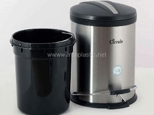 سطل زباله استیل 15 ليتر سركوله Circule