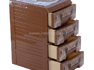 دراور بزرگ طرح چوب آریا هوم کت پلاستیک 1643