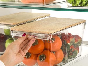 نظم دهنده نشکن 6 لیتری درب چوبی لیمون پلاستیک