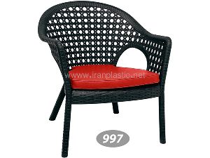 صندلی حصیربافت دسته دار ناصر پلاستیک کد 997