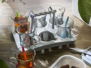 ست چای خوری چهار نفره بلور و شیشه پیشتازان