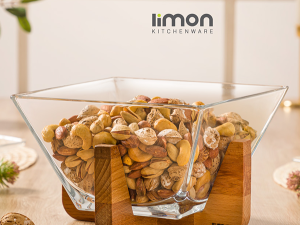 آجیل خوری پایه چوبی لیمون پلاستیک 2172