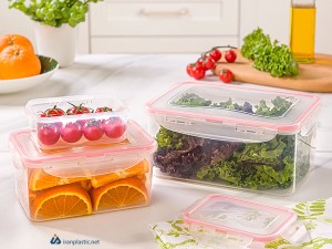 سرویس ظرف فریزری 6 پارچه مستطیل لیمون 236