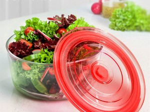 ظروف دلژین شیشه ای دربدار هوم کت 3565