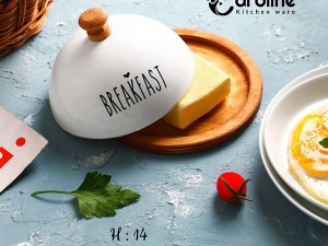 ظرف کره خوری سرامیکی کف چوبی کارولین
