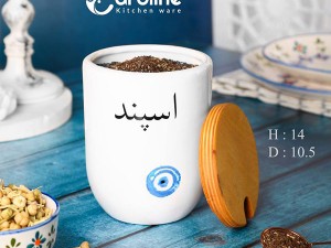 بانکه سرامیکی اسپند گرد بزرگ کارولین
