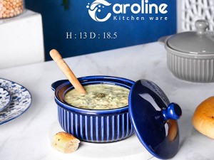 قابلمه سرامیکی دربدار کارولین