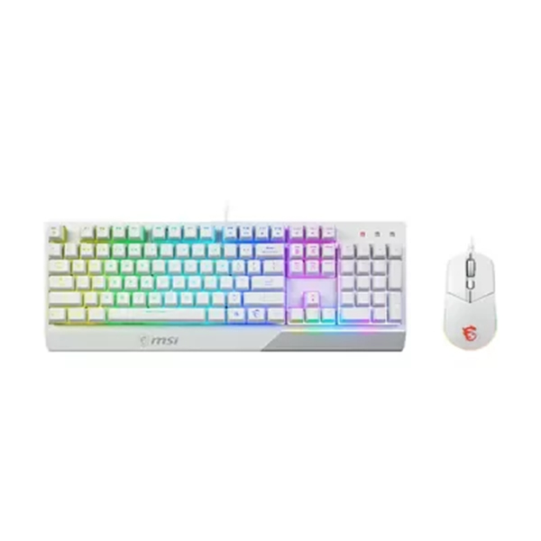 کیبورد و موس گیمینگ ام اس آی مدل VIGOR GK30 white