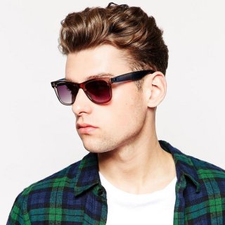 خرید عینک آفتابی ریبن ویفری دسته آبی River Island Wayfarer