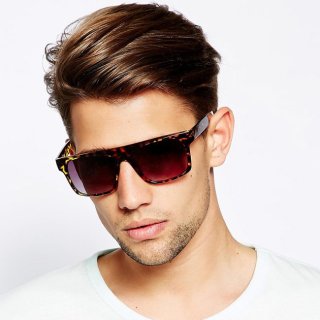 خرید عینک آفتابی فلت پلنگی ASOS Flat Brow